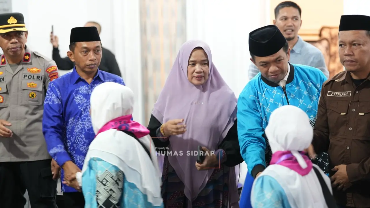 Sebanyak 387 jemaah calon haji asal Kabupaten Sidrap. Foto dok Humas SIdrap