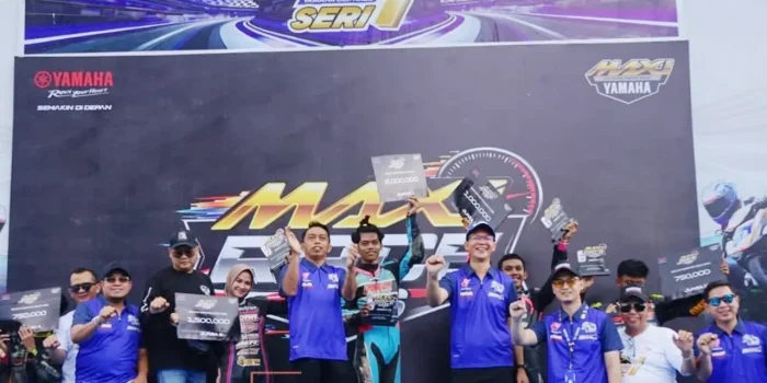 Para pemenang Yamaha Cup Race 2026 di Sirkuit Puncak Mario Sidrap