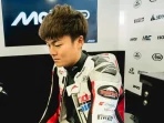 Zen Mitani usai sesi latihan di Le Mans Prancis