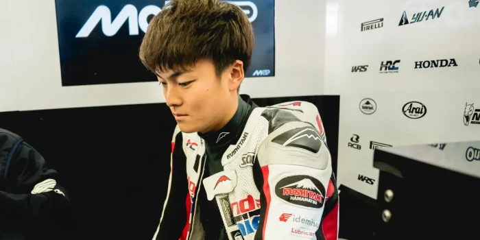 Zen Mitani usai sesi latihan di Le Mans Prancis